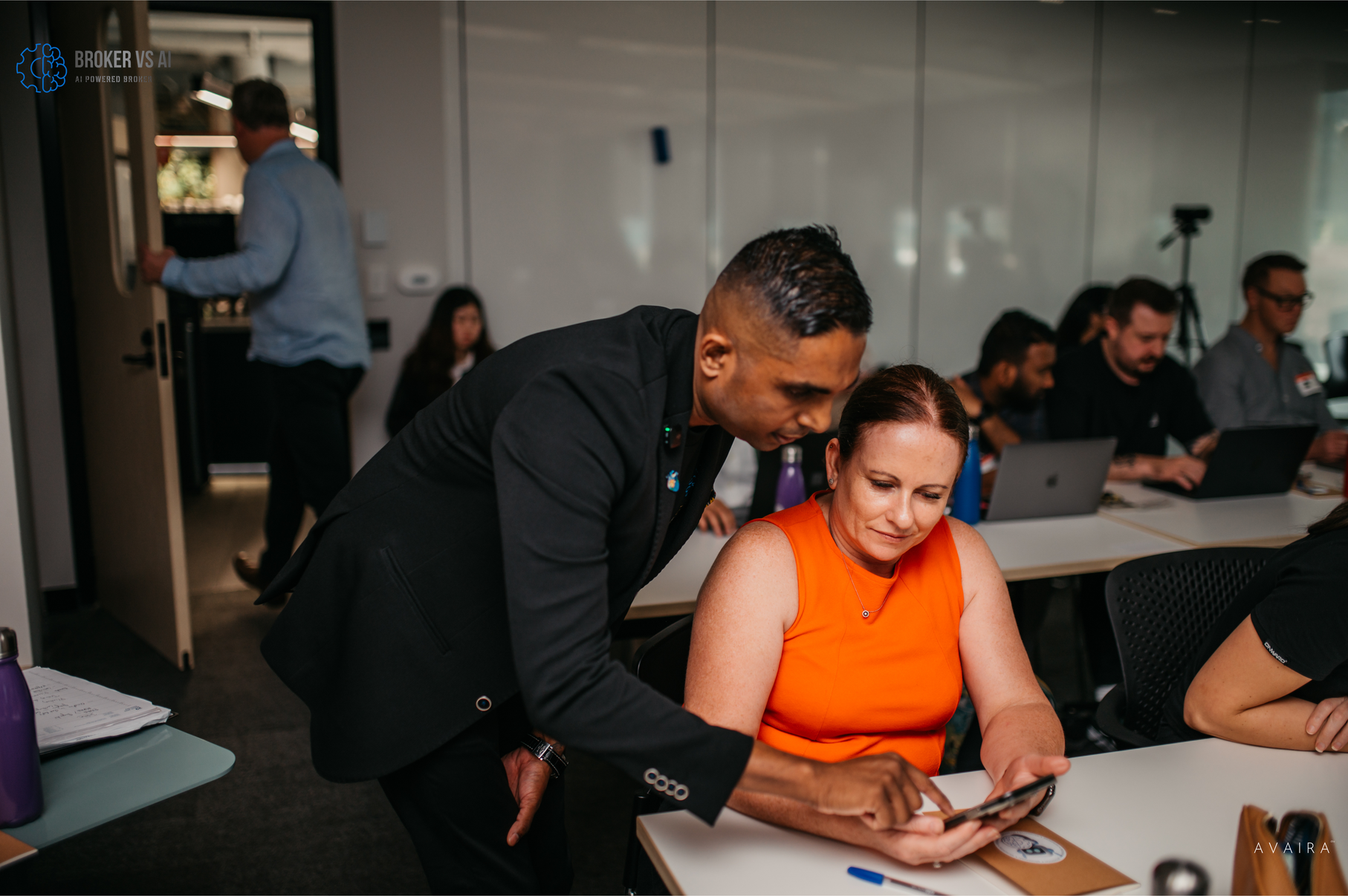 One-on-one AI consultation session between expert and attendee